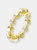 Gold Plated Cubic Zirconia Band Ring - Gold