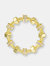 Gold Plated Cubic Zirconia Band Ring