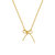 Kids' 14k Gold Plated Ribbon Bow-Tie Gifted Pendant Necklace - Gold