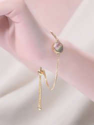 Kids/Teens 14k Gold colored Multi Color Cubic Zirconia Adjustable Bracelet