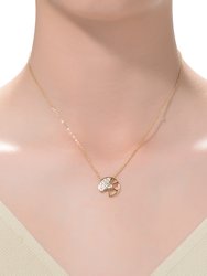 Kids/Teens 14k Gold Plated Cubic Zirconia Charm Necklace