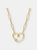 Kids/Teens 14k Gold Plated Cubic Zirconia Charm Necklace - 14k Gold Plated