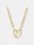 Kids/Teens 14k Gold Plated Cubic Zirconia Charm Necklace