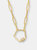 Kids/Teens 14k Gold Plated Cubic Zirconia Charm Necklace - Gold