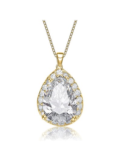 Rachel Glauber Pear-shaped Pendant With Colored Cubic Zirconia product