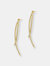 Rachel Glauber 14k Gold Plated Cubic Zirconia Drop Earrings