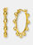 Rachel Glauber 14k Gold Plated Cubic Zirconia Hoop - Gold