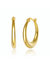 Rachel Glauber 14k Gold Plated Large Hoop - Gold