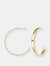 Rachel Glauber 14k Gold Plated Open Hoop