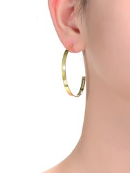 Rachel Glauber 14k Gold Plated Open Hoop