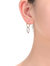 Rachel Glauber 14k Gold Plated Two Tone Oval Drop Earrings