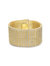 Rachel Glauber 14k Gold Plated with Diamond Cubic Zirconia Lux Mesh Link Bracelet - Gold