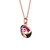 Rachel Glauber Children's 18k Rose Gold Plated with Ruby & Black Diamond Cubic Zirconia Ladybug Pendant Necklace