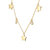 Rachel Glauber Kids 14k Gold Plated with Diamond Cubic Zirconia Droplets & Star Charm Station Necklace
