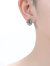 Rachel Glauber Rhodium And 14k Gold Plated Sapphire Cubic Zirconia Stud Earrings
