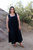 Gauze Phoebe Dress - Plus Size - Black