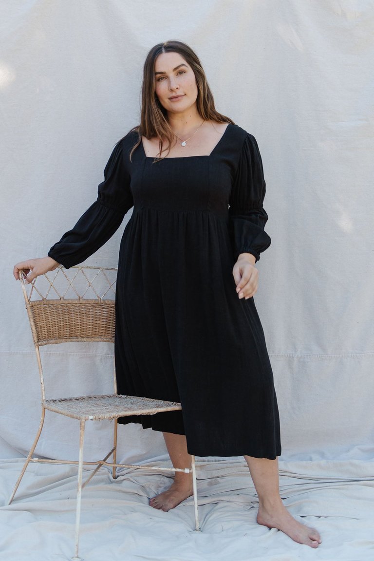 Linen Doreen Dress - Plus Size