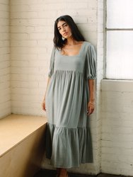 Linen Mae Dress - Hazel