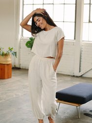 Linen Tatum Pant - Natural