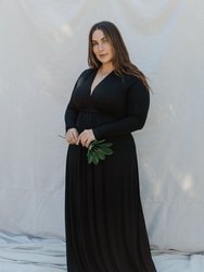 Long Sleeve Full Length Caftan - Plus Size