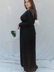 Long Sleeve Full Length Caftan - Plus Size