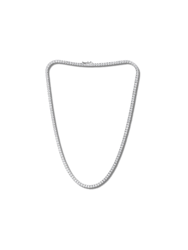 Diamante Tennis Necklace - Silver