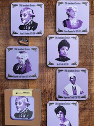 19th Amendment Heroines coaster set