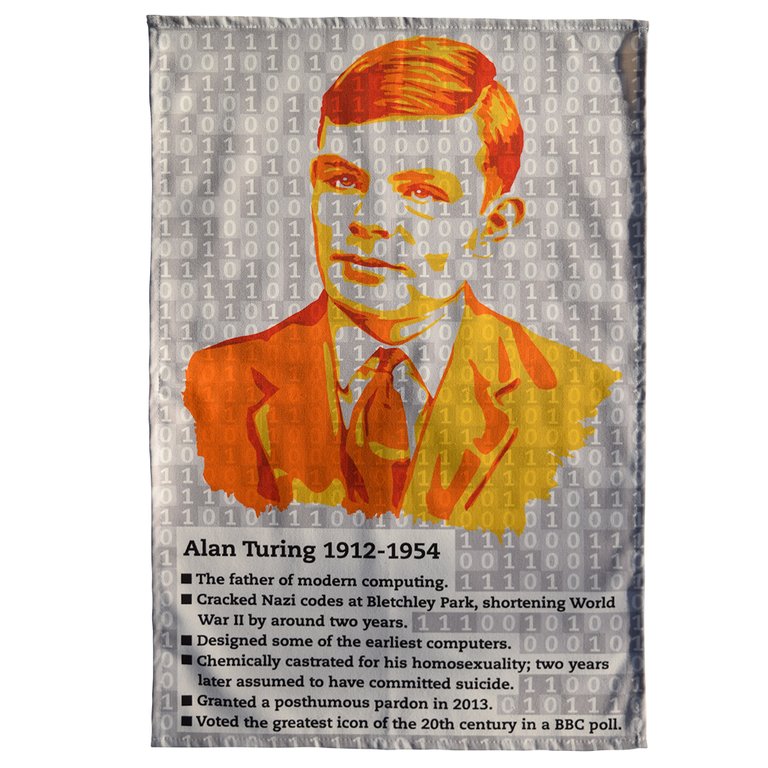 Alan Turing Tea Towel