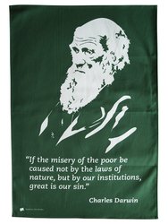 Charles Darwin Tea Towel