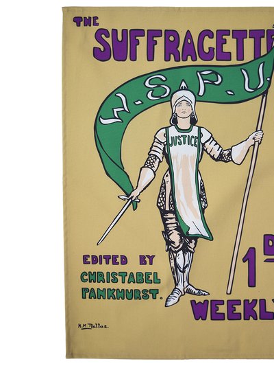 Radical Tea Towel Joan Of Arc Suffragette Tea Towel product