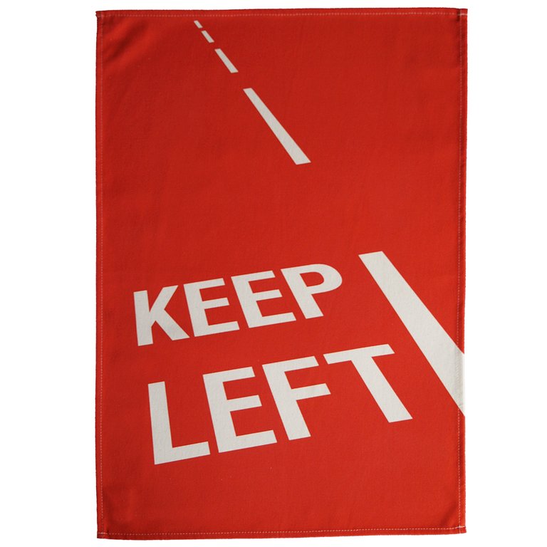 Keep Left Tea Towel