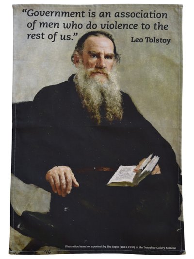 Radical Tea Towel Leo Tolstoy Tea Towel product