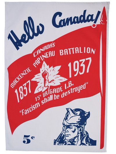 Radical Tea Towel Mackenzie-Papineau Battalion Tea Towel product