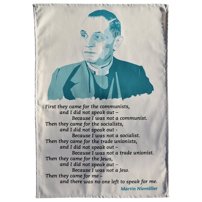 Martin Niemöller Tea Towel