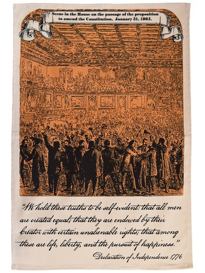 Radical Tea Towel Reconstruction Amendments (US Constitution) Tea Towel product