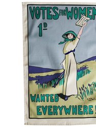 Votes for Women Wanted Tea Towel