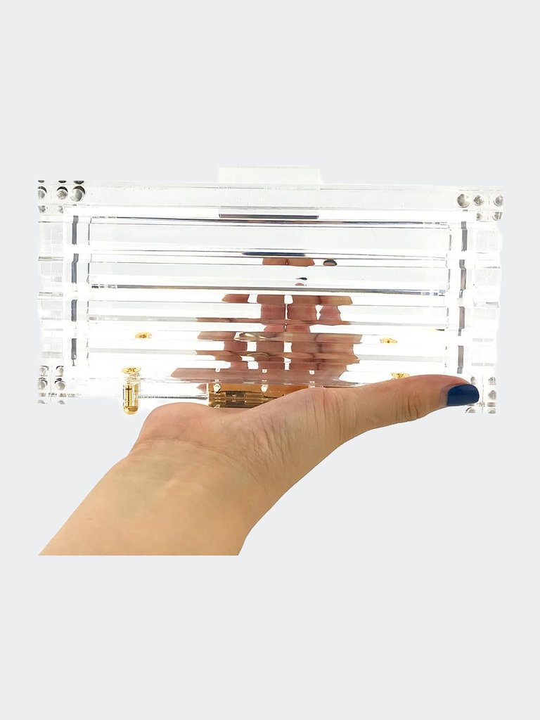 Lucite Clear Clutch