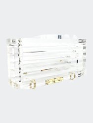 Lucite Clear Clutch - Clear