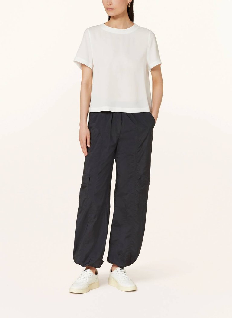 Pascale Cargo Pants In Black - Black