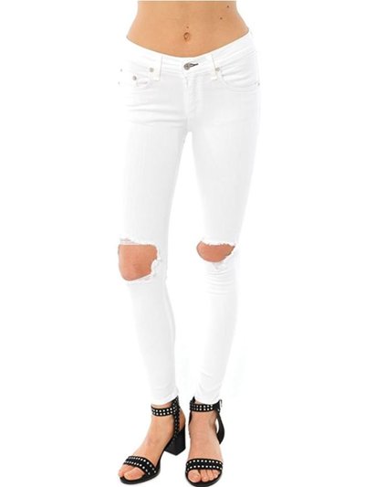 rag & bone Bright White Capri Jeans With Holes product