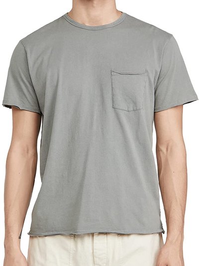rag & bone Men Miles Tee in Principle Jersey Blue Grey Short Sleeves T-Shirt product