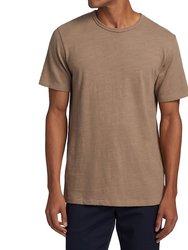 Men's Classic Flame Tee, Taupe, Tan Short Sleeve T-Shirt - Brown