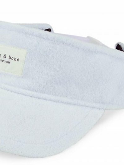 Rag And Bone New York Addison Adjustable Strap Patched Logo Visor In Pale Blue product