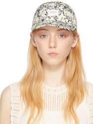 Addison Cap In Yellow Floral