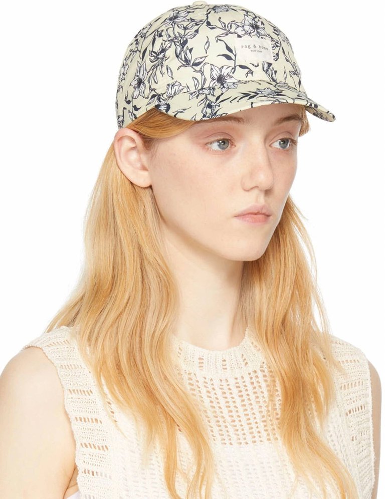 Addison Cap In Yellow Floral - Yellow Floral