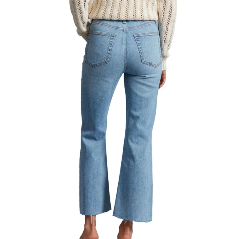 Casey High Rise Ankle Flare Jean In Lucy