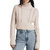 Elizabeth Wool Cable Turtleneck Sweater - Ivory