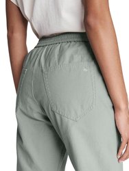 Engineered Cotton Jogger In Pale Green