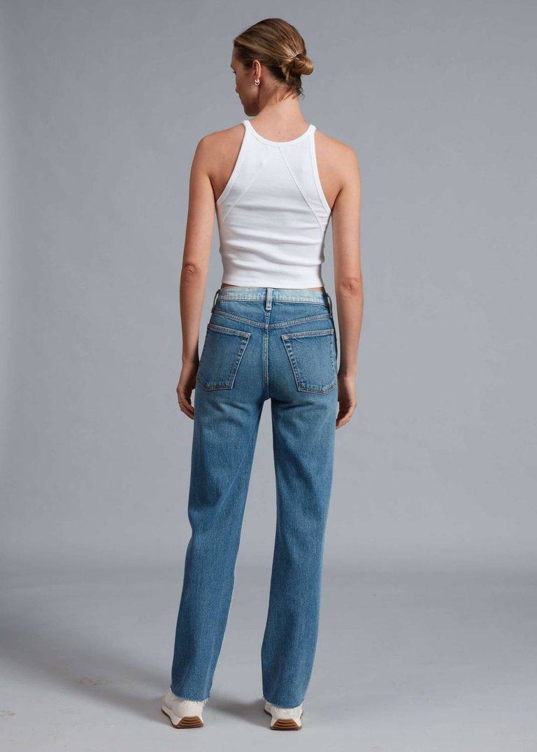 Harlow Two Tone Pant In Double Indigo