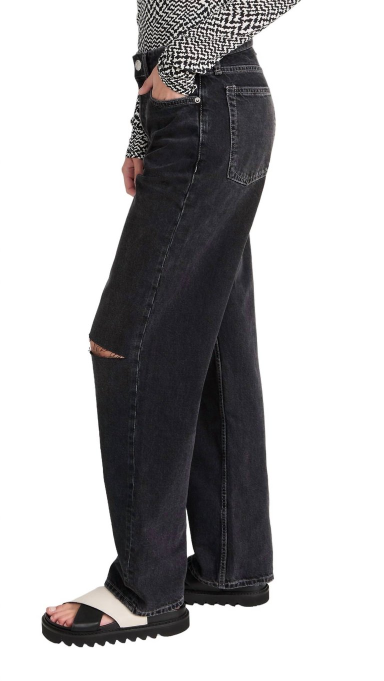 Logan Wide Leg Jean In Filmore With Holes